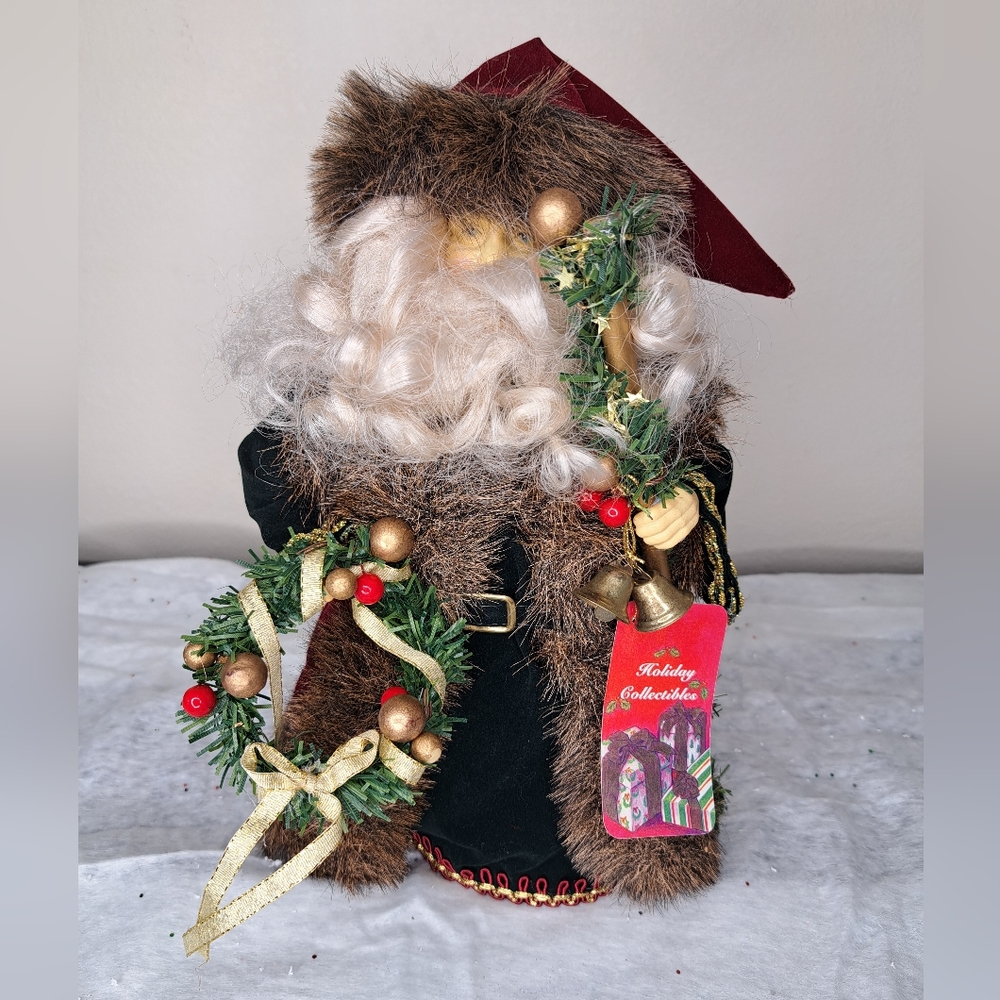 NWT Vintage 1996 Hearth & Home Studio 33 Santa Claus Tree Topper